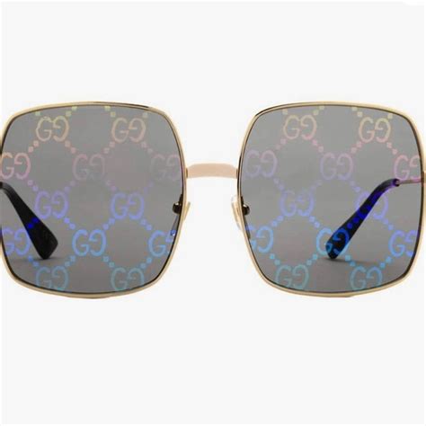 round metal sunglasses gucci|Gucci sunglasses with bumble bee.